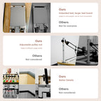 Li Fitness Pilates Reformer Set, Commercial Grade Foldable Pilates Machine with Jumpboard, Reformer Box, Pilates Mat & Socks for Home Workout, Gym Exercise Up to 280 KGs Capacity