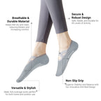 Pilates Socks for Women Non-Slip Grips & Straps, Yoga Socks Sticky Anti Skid for Barre Ballet Barefoot Workout