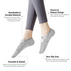 Pilates Socks for Women Non-Slip Grips & Straps, Yoga Socks Sticky Anti Skid for Barre Ballet Barefoot Workout