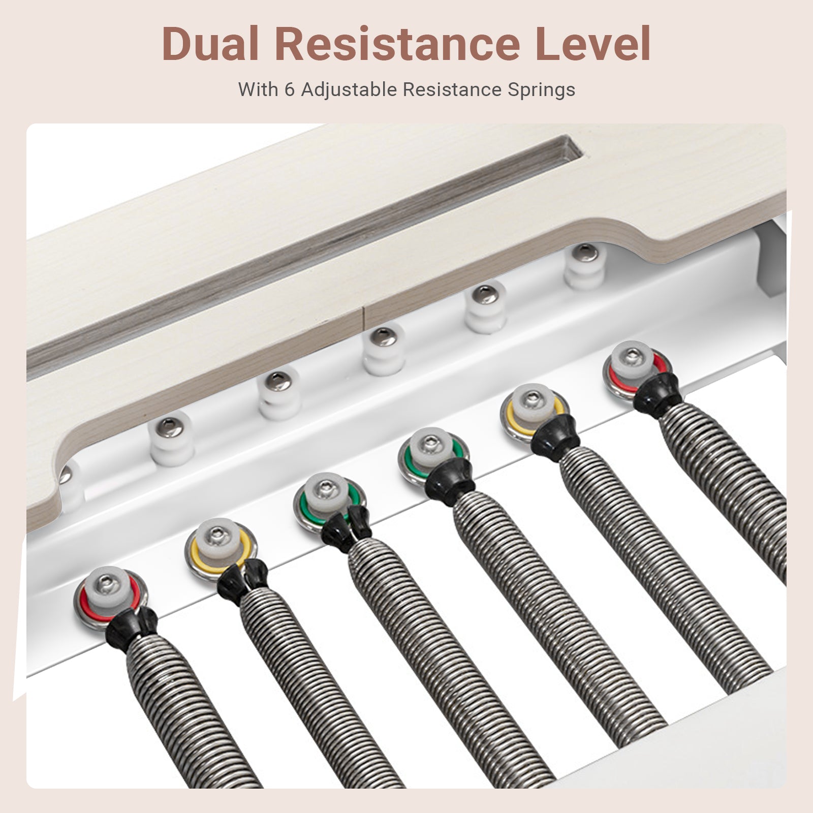 Li Fitness Pilates Reformer Set, Commercial Grade Foldable Pilates Machine with Jumpboard, Reformer Box, Pilates Mat & Socks for Home Workout, Gym Exercise Up to 280 KGs Capacity