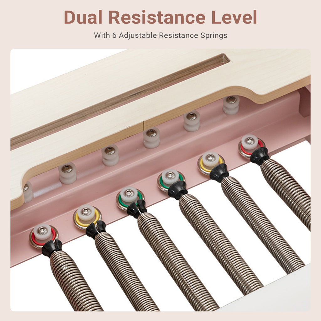 Li Fitness Pilates Reformer Set, Commercial Grade Foldable Pilates Machine with Jumpboard, Reformer Box, Pilates Mat & Socks for Home Workout, Gym Exercise Up to 280 KGs Capacity