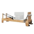 Lifitness Pilates Reformer,Rubberwood Pilates Reformer Bed for Home Workouts,Strengenth Training Machine with Jump Board,Pilaes Box