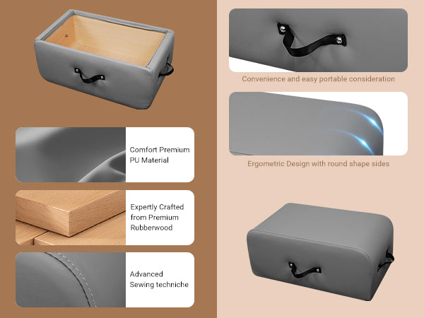 Lifitness Pilates Reformer Machine, Rubberwood Foldable 5-Spring with Jump Board & Pilates Box, 240 kg Capacity for Home Gym