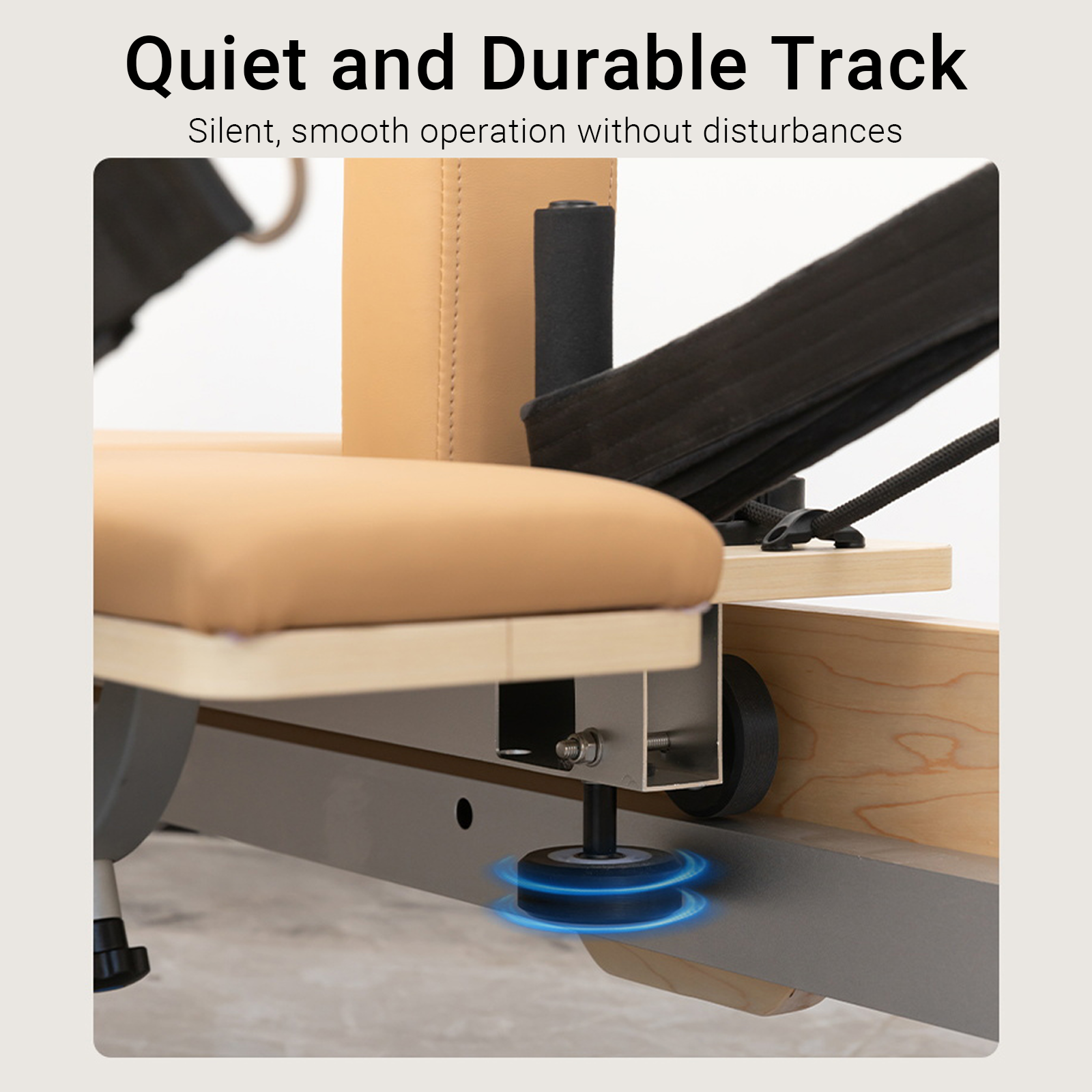 Pilates Reformer,Pilates Reformer Machine with Accessories Jump Board, Reformer Box for Home Workouts，Foldable Studio Grade Pilates Equipment Maple Wood