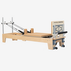 Pilates Reformer,Pilates Reformer Machine with Accessories Jump Board, Reformer Box for Home Workouts，Foldable Studio Grade Pilates Equipment Maple Wood