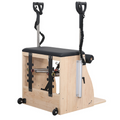 Pilates Chair, Pilates Machine with Split-Pedal,Yoga Fitness Trainer for Home Use & Gym Workout Maple Wood